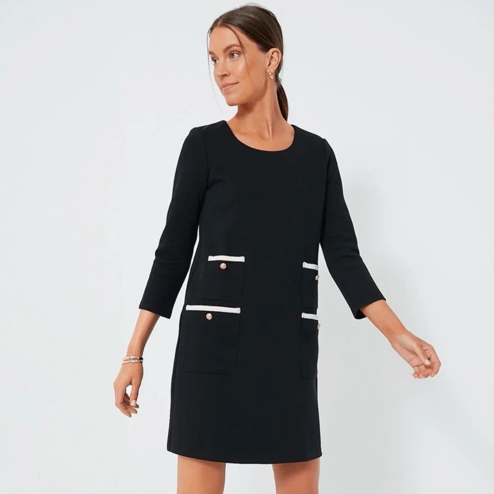 Tuckernuck Francoise Mod Mini Dress with White Trim